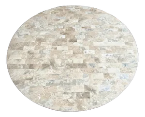 Made Goods Elis Warm Gray Marble Tile Pattern Table Top