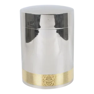 Loewe Spain Chrome and Gilded Brass Barware Ice Bucket