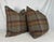 Transitional Ralph Lauren "Keighley Plaid" in Shetland 22" Pillows-a Pair For Sale - Image 3 of 3