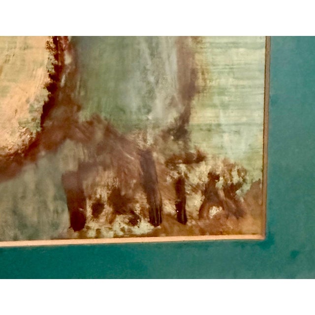 Modern Arieh Allweil, Middle Eastern Men Oil Painting Austrian Israeli Modernist Tel Aviv Museum For Sale - Image 3 of 8