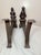 Antique Pair 19th Century Chinese Emperor & Empress Cast Iron Fireplace Andirons For Sale - Image 15 of 16