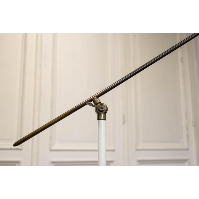 Italian Floor Lamp in Brass and Teak from van Doorn Culemborg, 1950s For Sale - Image 6 of 11