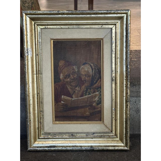 Torquato De Vita, Elderly People, Oil on Panel, 1900 For Sale - Image 7 of 7