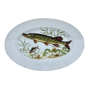 Antique Pike Fish Limoges Made in France Platter
