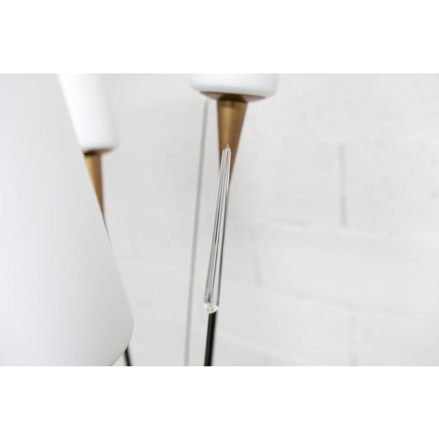 Vintage Reed Floor Lamp in Opaline by René Mathieu, 1950 For Sale - Image 13 of 18