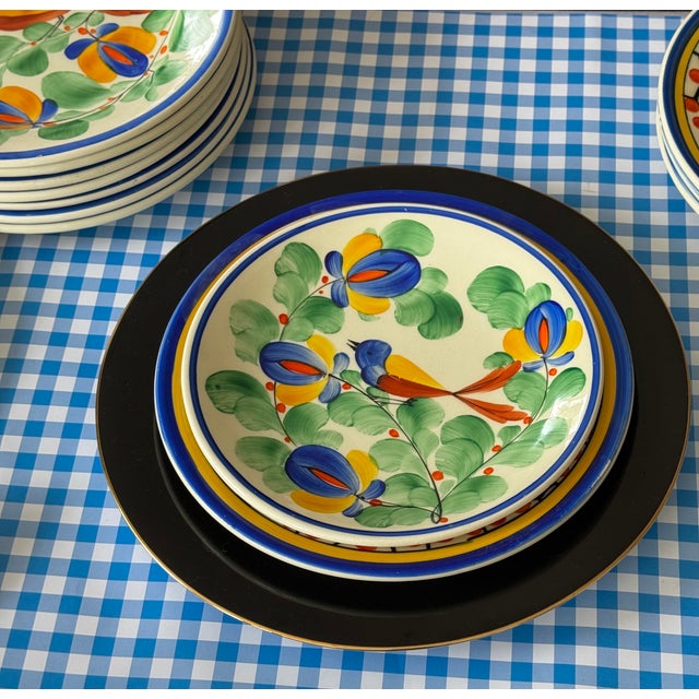 Art Deco Era Ditmar Urbach Decorative Plates - Set of 10 For Sale - Image 4 of 12