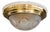 Art Deco Ceiling Lamp with Cut Glass Shade, Vienna, 1920s For Sale