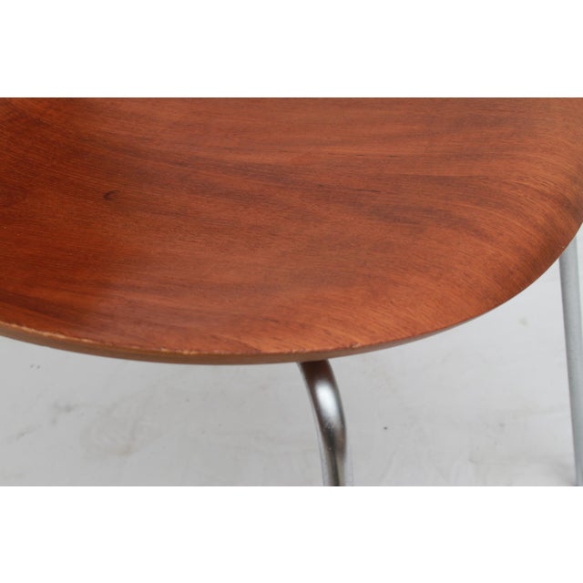 Brown 3107 Chair in Teak by Arne Jacobsen for Fritz Hansen, 1970 For Sale - Image 8 of 12
