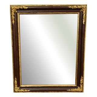 Antique Mirror in Carved and Gilded Wood For Sale