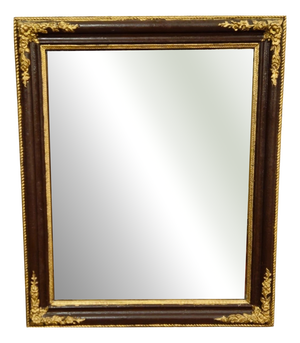 Antique Mirror in Carved and Gilded Wood