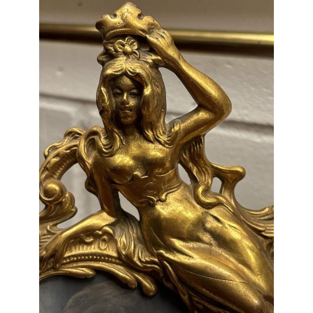Art Noveau Gilt Bronze Photo Frame For Sale - Image 3 of 10