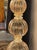Early 21st Century Pair of Large Scale Murano Peach and Gold Ball Form Lamps For Sale - Image 5 of 7