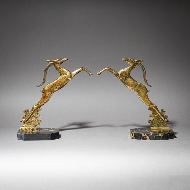 Art Deco Bookends with Gazelles, circa 1930 For Sale - Image 9 of 16