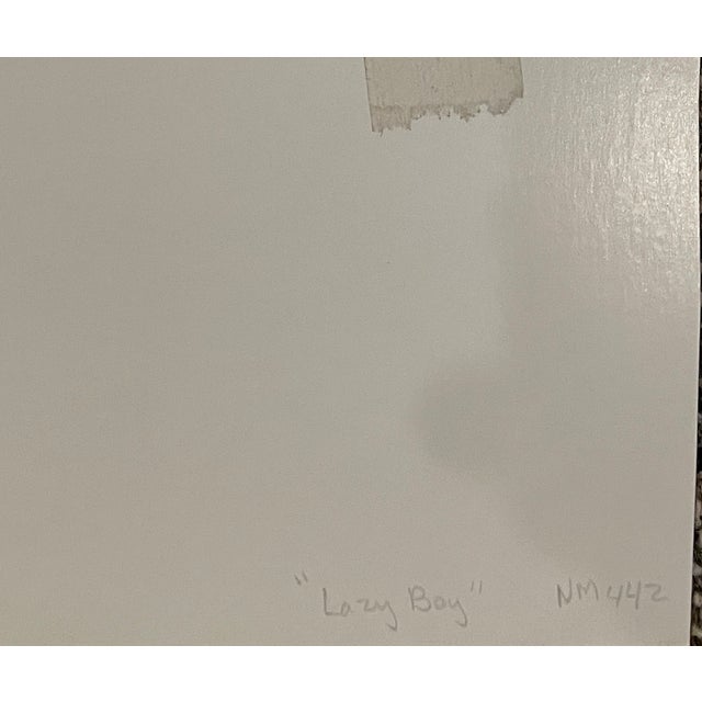 1980s 1984 Neil Meitzler Lazy Boy Male Nude Drawing For Sale - Image 5 of 5