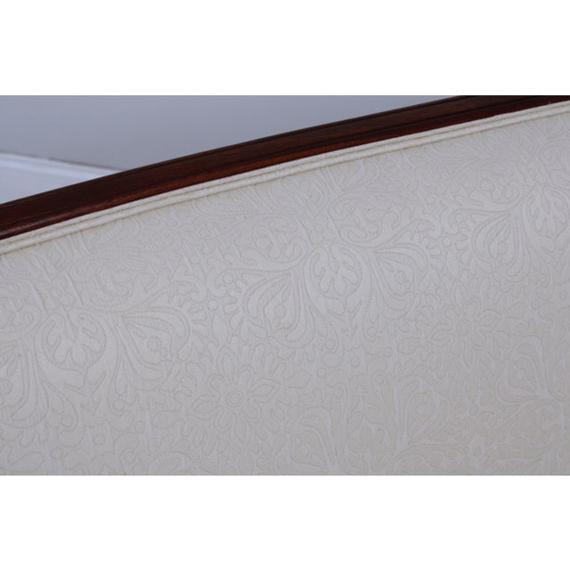 Traditional Hickory Chair Co. Sheraton Style Upholstered Sofa For Sale - Image 3 of 14