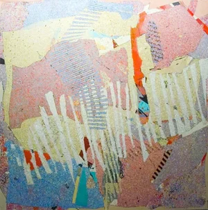 Vintage Sally Anderson "Update" Hand Signed Original Acrylic Painting on Canvas