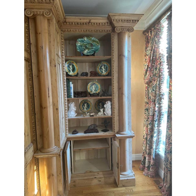Monumental 14-Foot Architectural Cabinet / Library Bookcase / Entertainment Center – European Neoclassical For Sale - Image 15 of 18