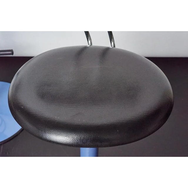 Vintage Italian Purple Bar Stools, 1980s, Set of 2 For Sale - Image 4 of 7