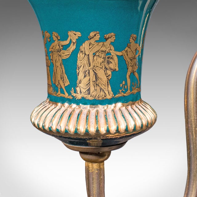 Vintage Three Branch Table Lamp, English, Accent Light, Neoclassical Revival For Sale - Image 11 of 12