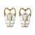 Gold 19th Century Porcelain Vases, Set of 2 For Sale - Image 8 of 8