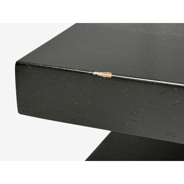 Ico Parisi Style, Ebonized Wood, Brass, Sculptural Side Table, Europe, 1950s For Sale - Image 10 of 12