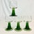 We always live finding these German Beehive Wine Glasses. This set of 4 are green stems cut to clear cups. They are the...