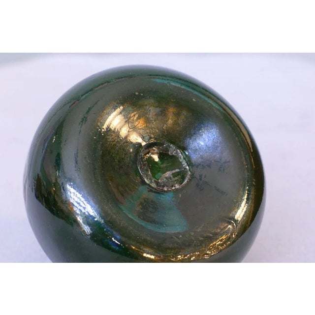 Art Nouveau Style Green Iridescent Glass Vase by Erwin Eisch, 1980s For Sale - Image 7 of 10