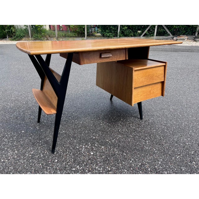 Vintage Desk by Louis Paolozzi, 1950s For Sale - Image 11 of 11