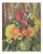 Kurt Lauber, Still Life with Summer Flowers, 1945, Oil on Cardboard, Framed For Sale
