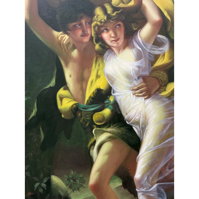 "The Storm" Replica Painting After Pierre-Auguste Cot For Sale - Image 4 of 12