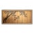 C. 1970s Chinese Six-Panel Gold Leaf Style Painted Screen "Blossoming Plum Tree" For Sale