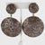 Contemporary Fabrice Paris Taupe and Silver Resin Dangle Clip Earrings For Sale - Image 3 of 9
