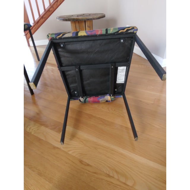 Black 1980s 6 Minson PostModern Dining Chairs For Sale - Image 8 of 14