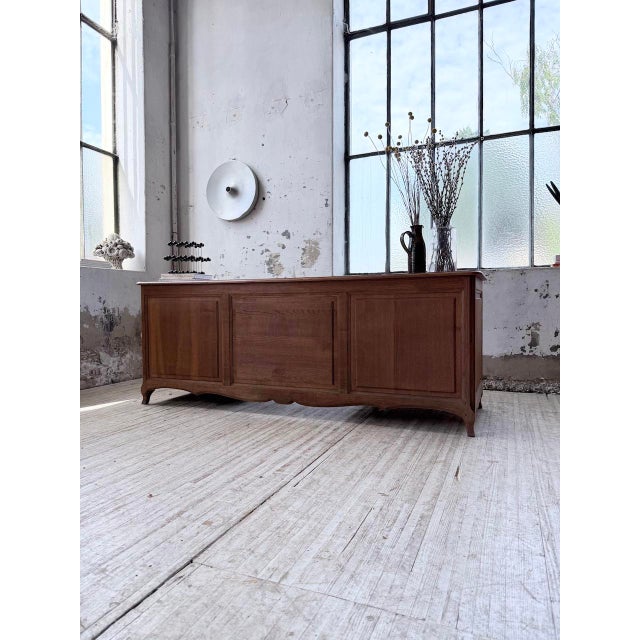 Wood Oak Desk or Counter, 1960s For Sale - Image 7 of 18