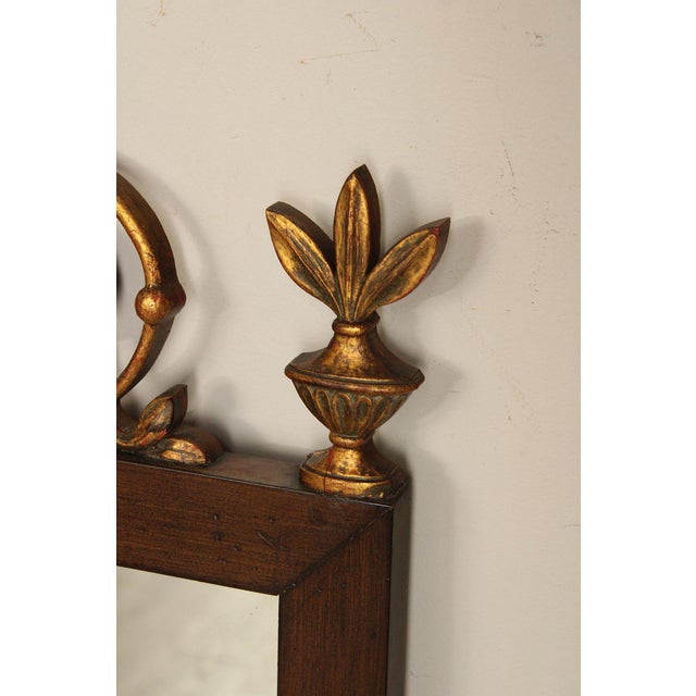 John Widdicomb Adam Style Mahogany And Partial Gilt Wall Mirror For Sale - Image 11 of 18
