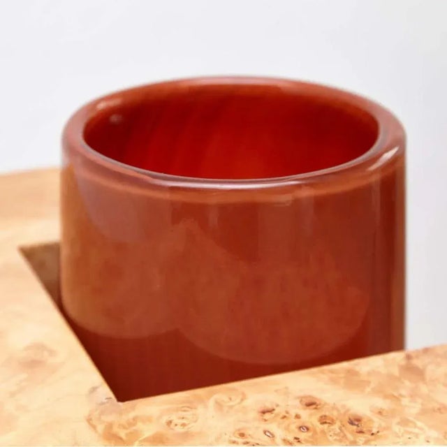 Wood and Murano Glass Vase Y from 27 Woods for Chinese Artificial Flowers by Ettore Sottsass For Sale - Image 13 of 18