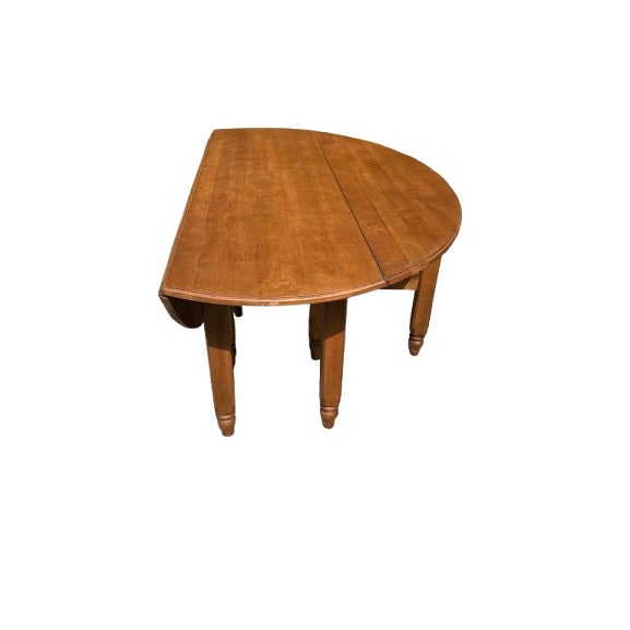 2000 - 2009 Ethan Allen Gate Leg Dining Table For Sale - Image 5 of 8