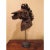 Shaped steel sculpture depicting a horse head. Nice patina. Mounted on a metal base. The piece is unsigned. Obtained from...