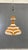 Metal Italian Art Glass Pendant Lamp in Orange and White, 1970s For Sale - Image 7 of 9