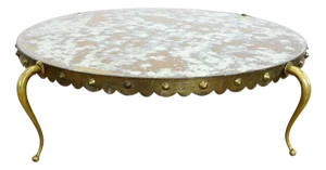 1960s Attributed to Arturo Pani Bronze Cocktail Table