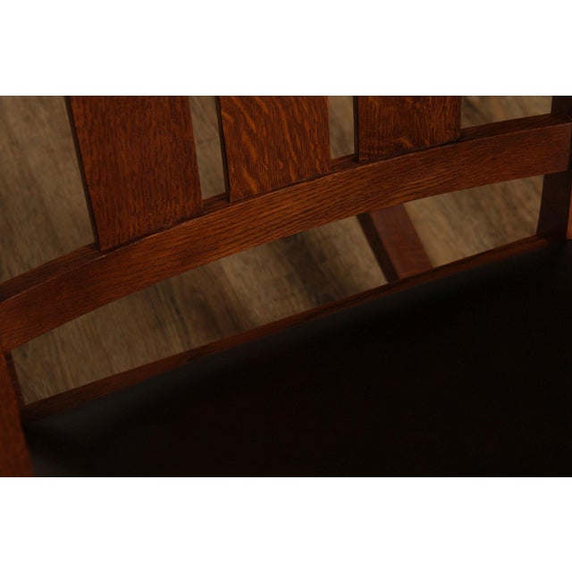 Stickley Mission Collection Harvey Ellis Oak Rocking Chair For Sale - Image 11 of 18