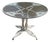 Vintage Russell Woodard Orleans Wrought Iron Pedestal Base Patio Dining Table For Sale