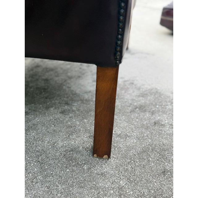 Vintage Chesterfield Club Chairs in Oxblood Leather For Sale - Image 16 of 18