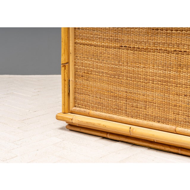 1970s Dal Vera Cane & Bamboo Chest For Sale - Image 10 of 16