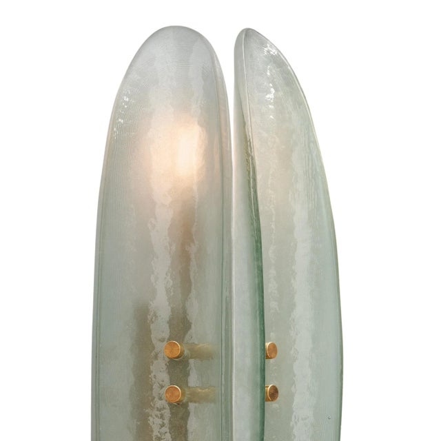 Paneled Aqua Murano Glass Sconces For Sale In Austin - Image 6 of 9
