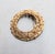 Mid-Century Modern Vintage 1970s Signed Napier Modernist Goldtone Textured Circle Brooch For Sale - Image 3 of 7