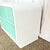 1980s 1980s Postmodern White and Turquoise Lacquer Laminate Waterfall Nightstand For Sale - Image 5 of 7