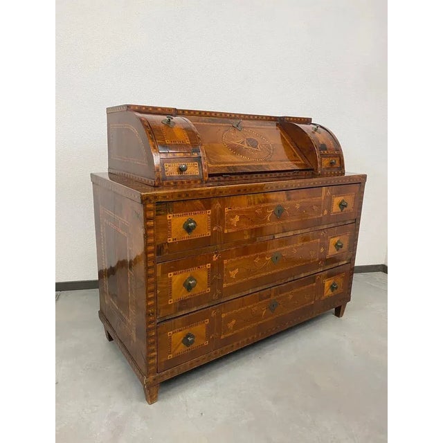 Antique Vienna Secretaire in Wood, 1790 For Sale - Image 16 of 18