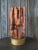 A truly remarkable abstract wood sculpture by Dora Masters,Santa Cruz, Ca.Fantastic and dramatic form with a rich multi...