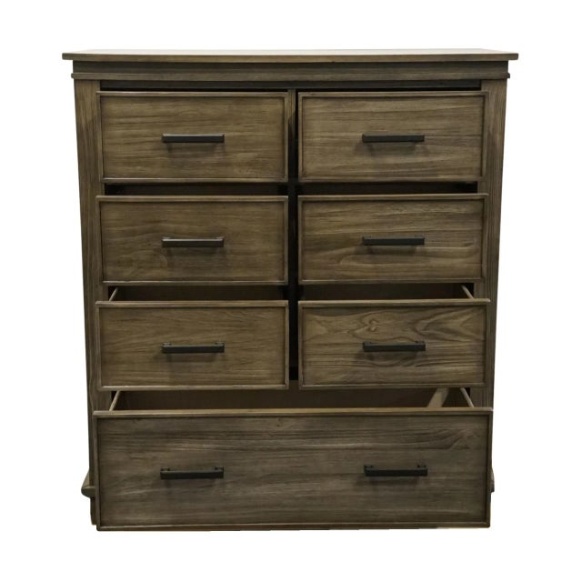 Early 21st Century A-America Glacier Point Collection Solid New Zealand Pine 44" Double Chest - Greystone Finish For Sale - Image 5 of 13